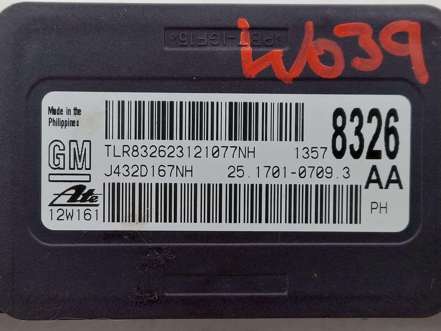 2012 Chevrolet Camaro Yaw Rate Sensor 13578326