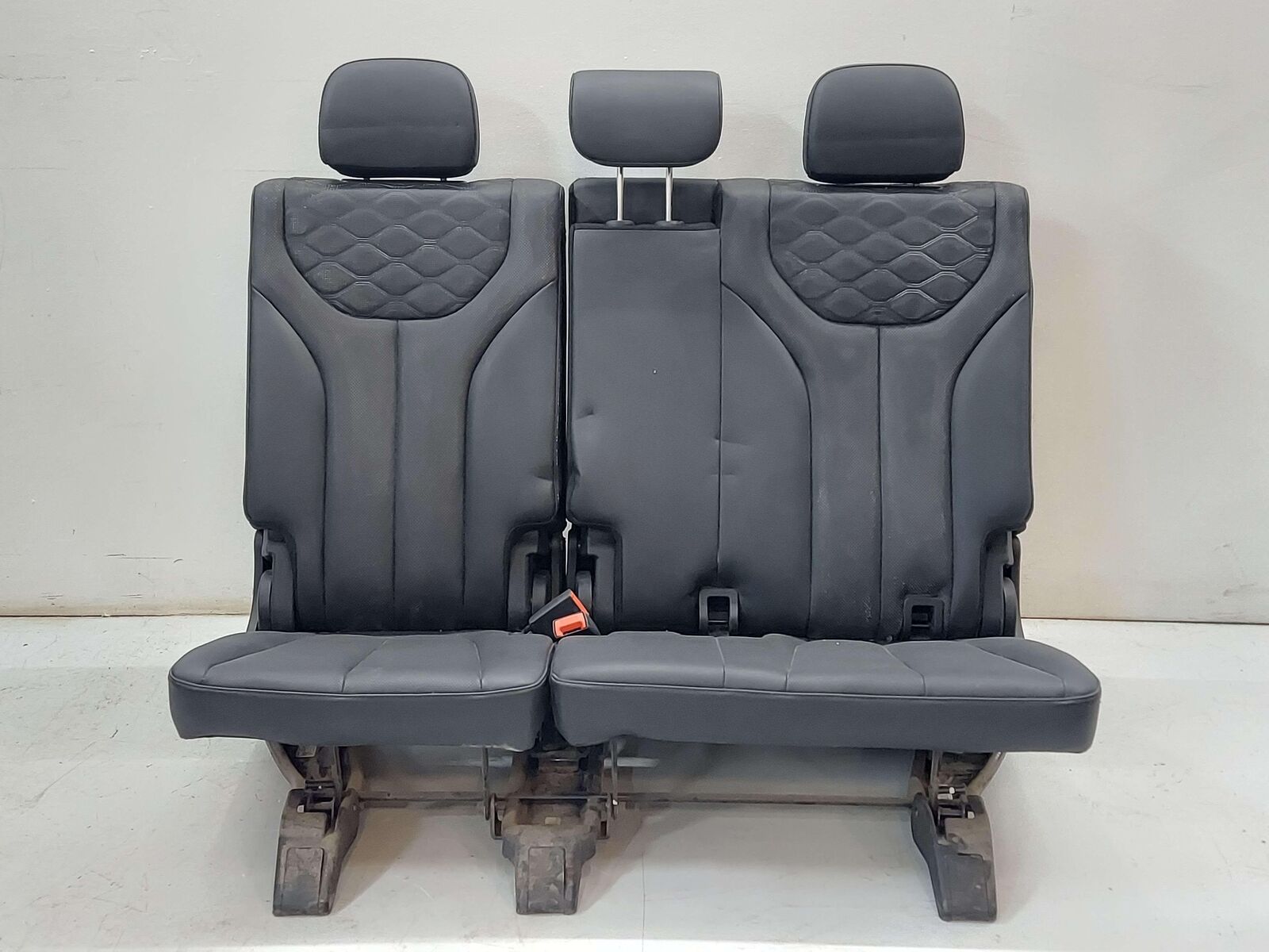 2020 HYUNDAI PALISADE 3RD THIRD ROW BACK SEAT BLACK NAPPA LEATHER POWER