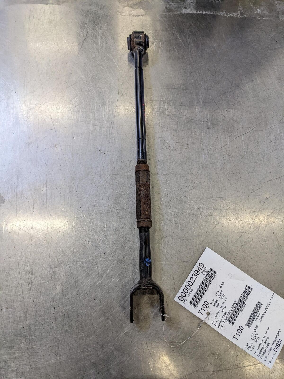 13-18 LEXUS ES350 REAR LH Left Lower Control Arm Locating Arm *NOTES* 88K KM'S