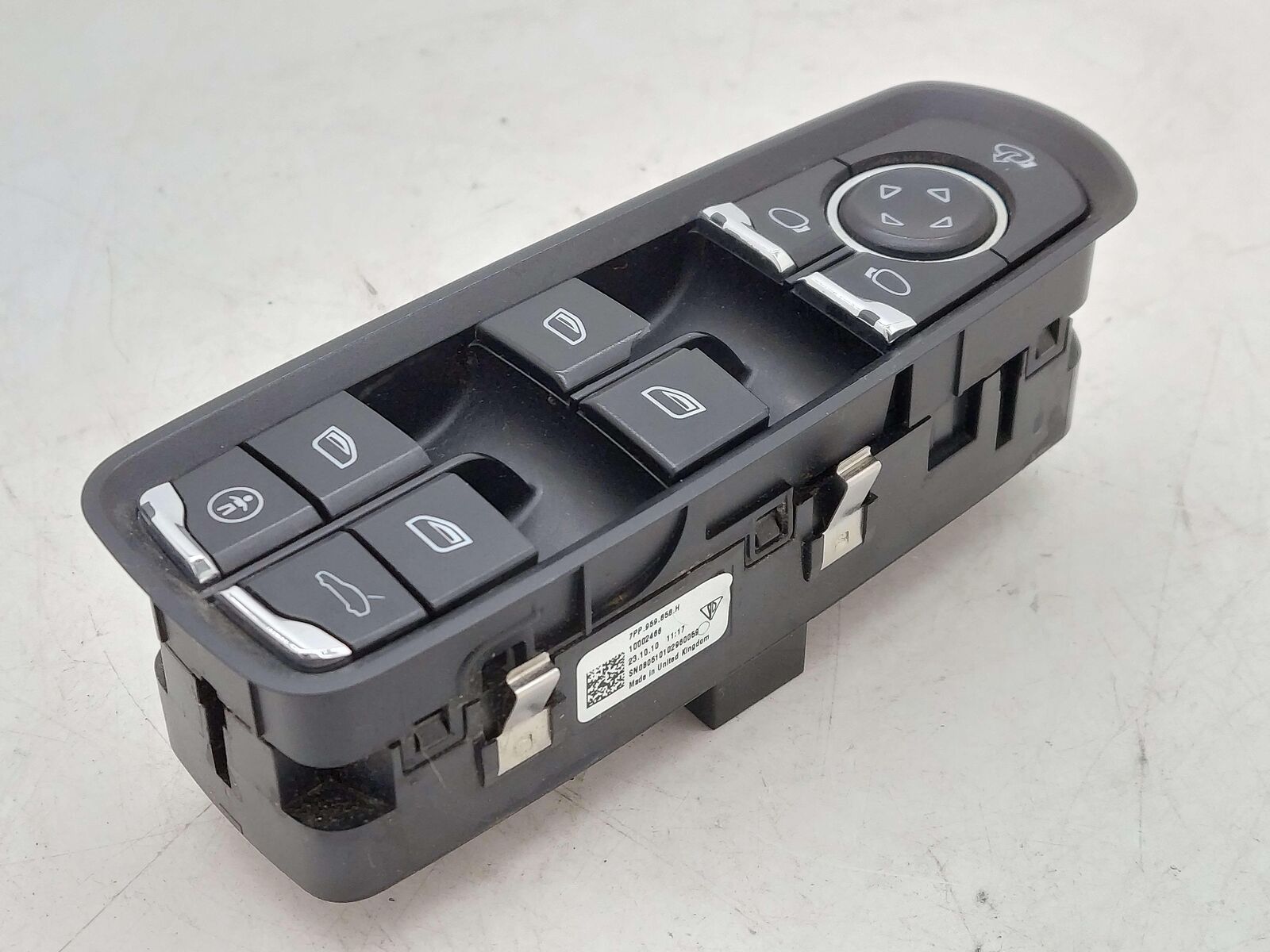 11-12 PORSCHE CAYENNE 958 92A FRONT LEFT DOOR WINDOW SWITCH 7PP959858H HYBRID S