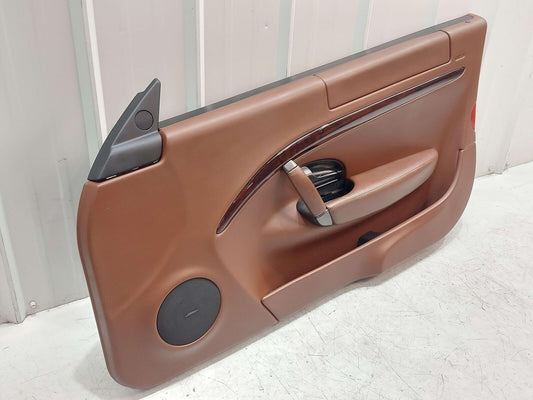 2010 Maserati GranTurismo S M145 Coupe FRONT RIGHT DOOR TRIM PANEL BROWN LEATHER