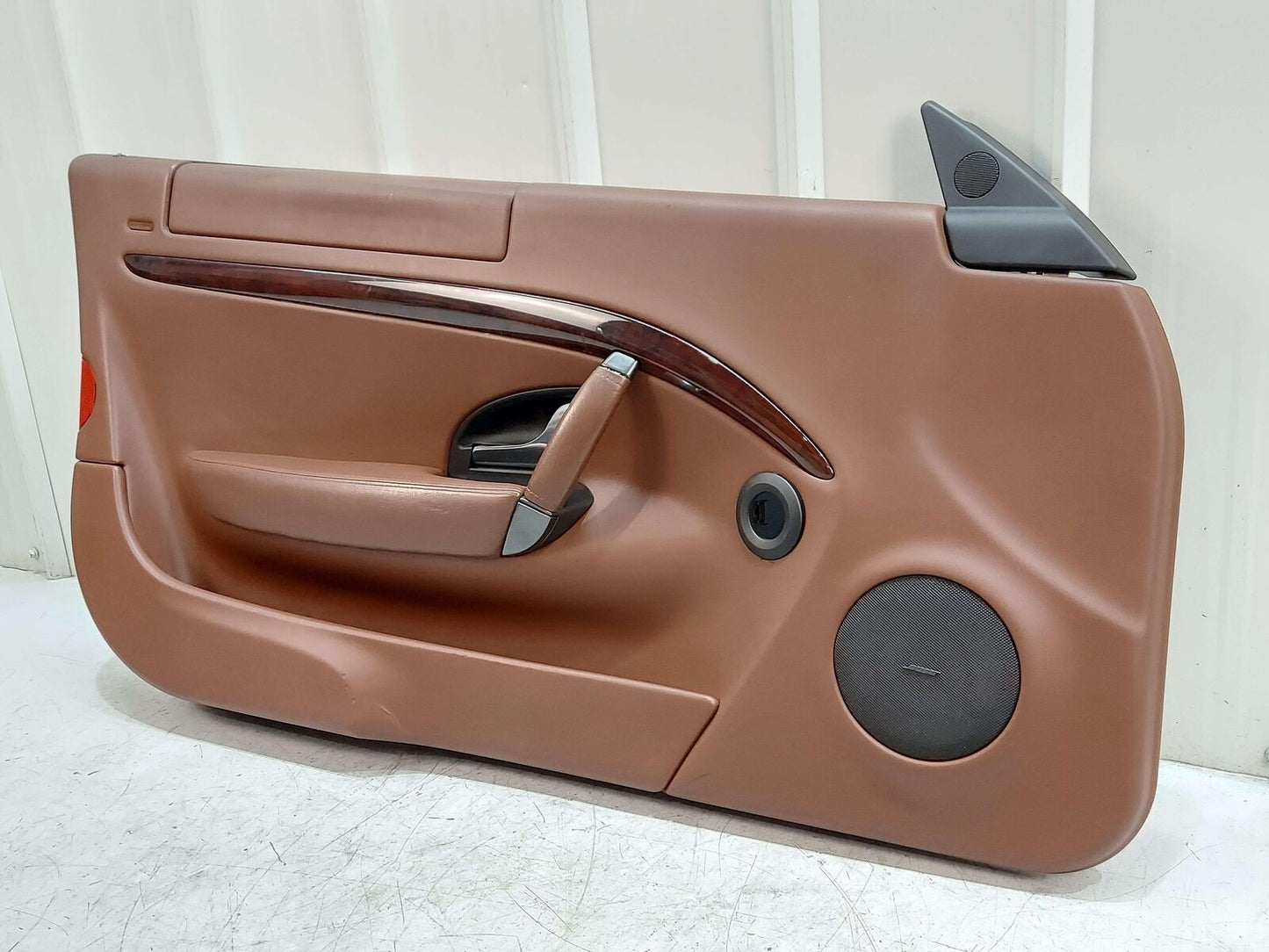 2010 Maserati GranTurismo S M145 Coupe FRONT LEFT DOOR TRIM PANEL BROWN LEATHER