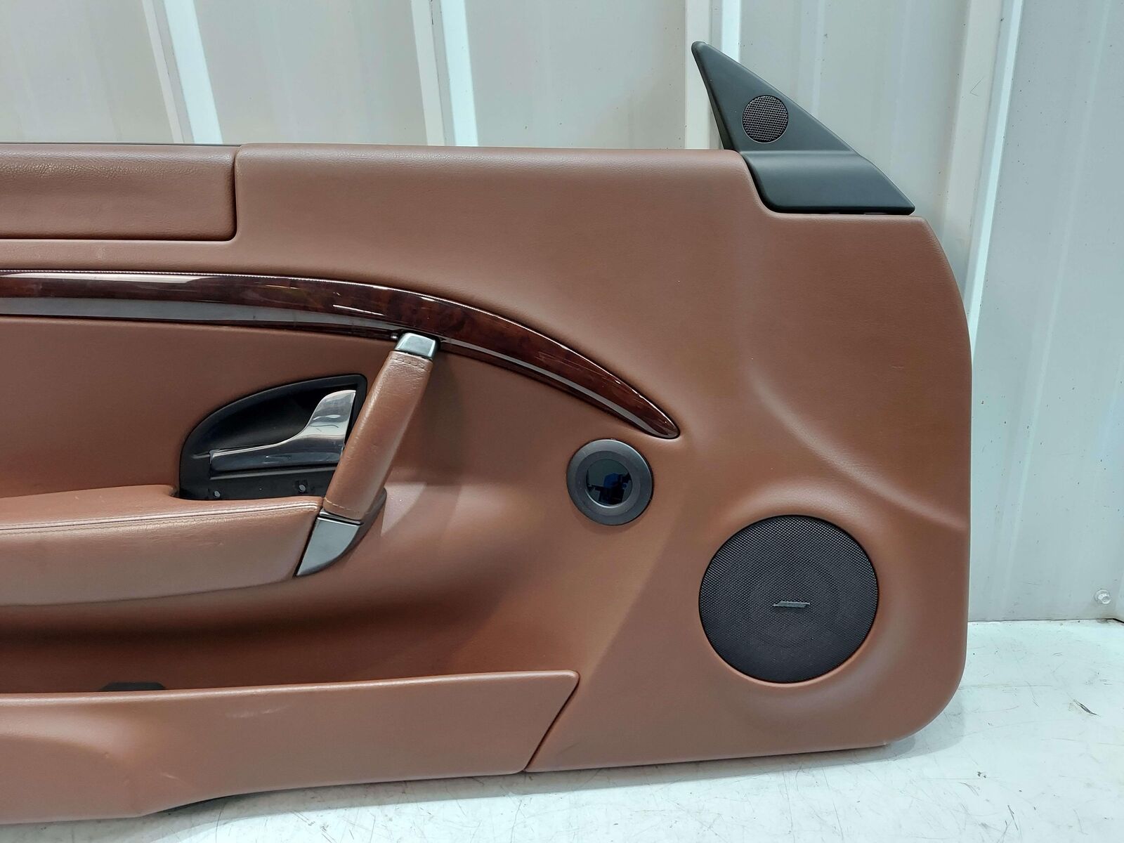 2010 Maserati GranTurismo S M145 Coupe FRONT LEFT DOOR TRIM PANEL BROWN LEATHER