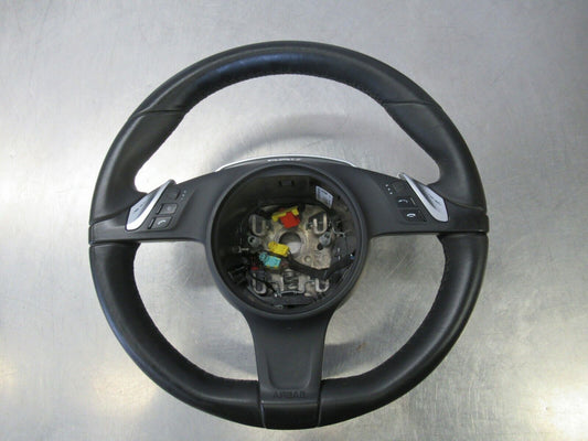 M156  2014 PORSCHE PANAMERA BLACK LEATHER STEERING WHEEL