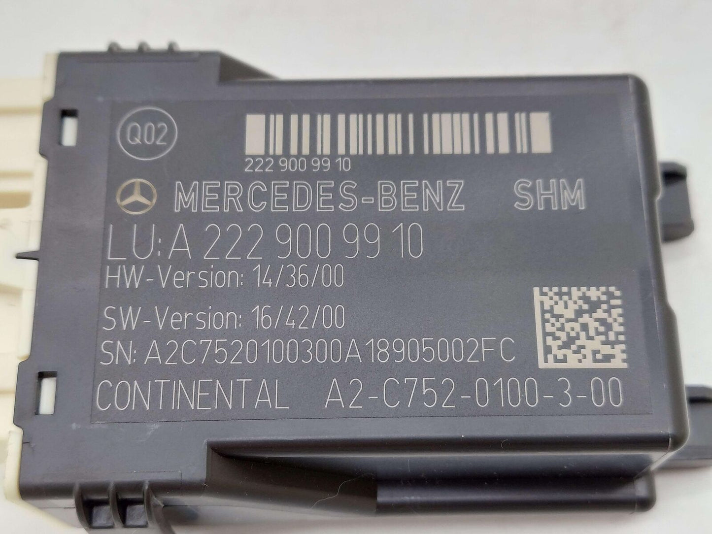 17-20 Mercedes E63s AMG W213 Seat Heat Heating Control Module A2229009910