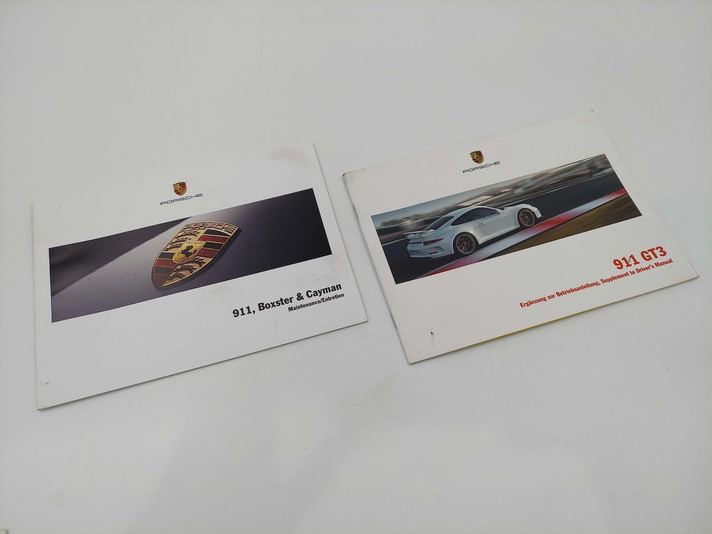 2014 PORSCHE 911 991 GT3 3.8L OWNERS MANUAL SET W/ CASE POUCH *NOTE