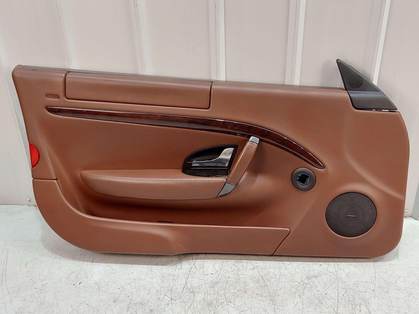 2010 Maserati GranTurismo S M145 Coupe FRONT LEFT DOOR TRIM PANEL BROWN LEATHER