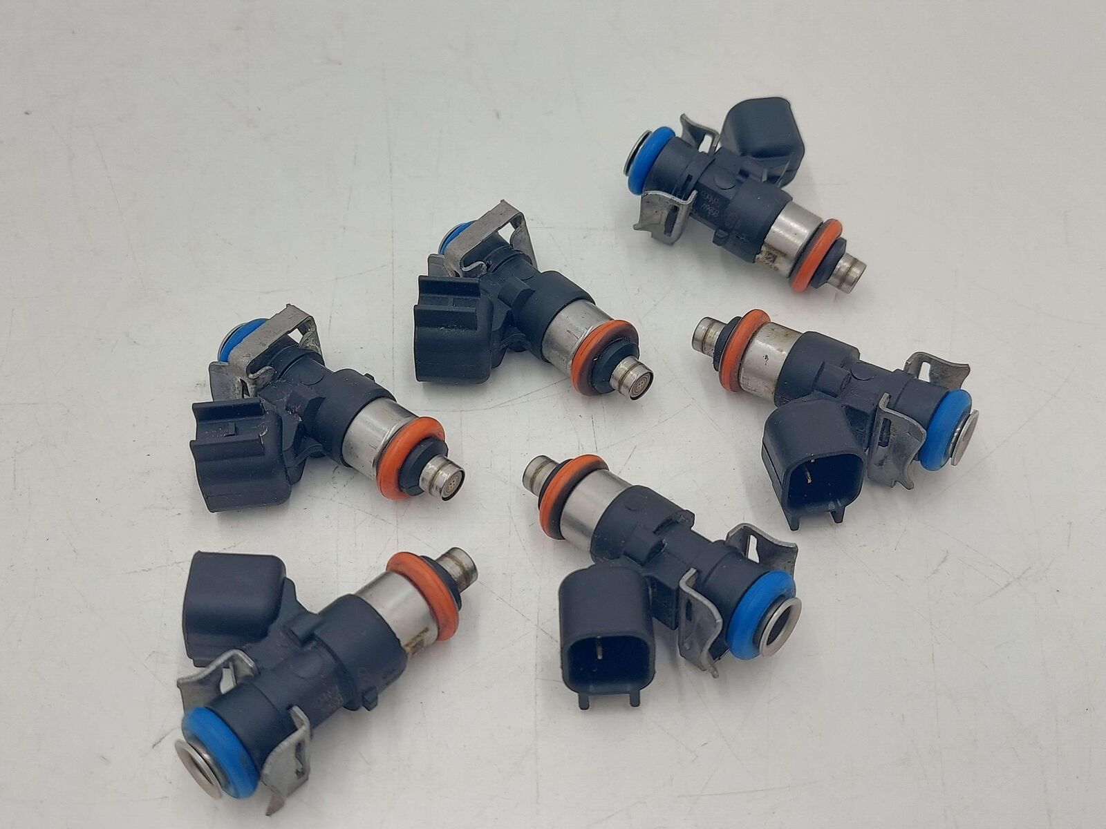 11-17 Ford Mustang 3.7L Set Of 6 Fuel Injection Injectors 0280158191 86K KMS