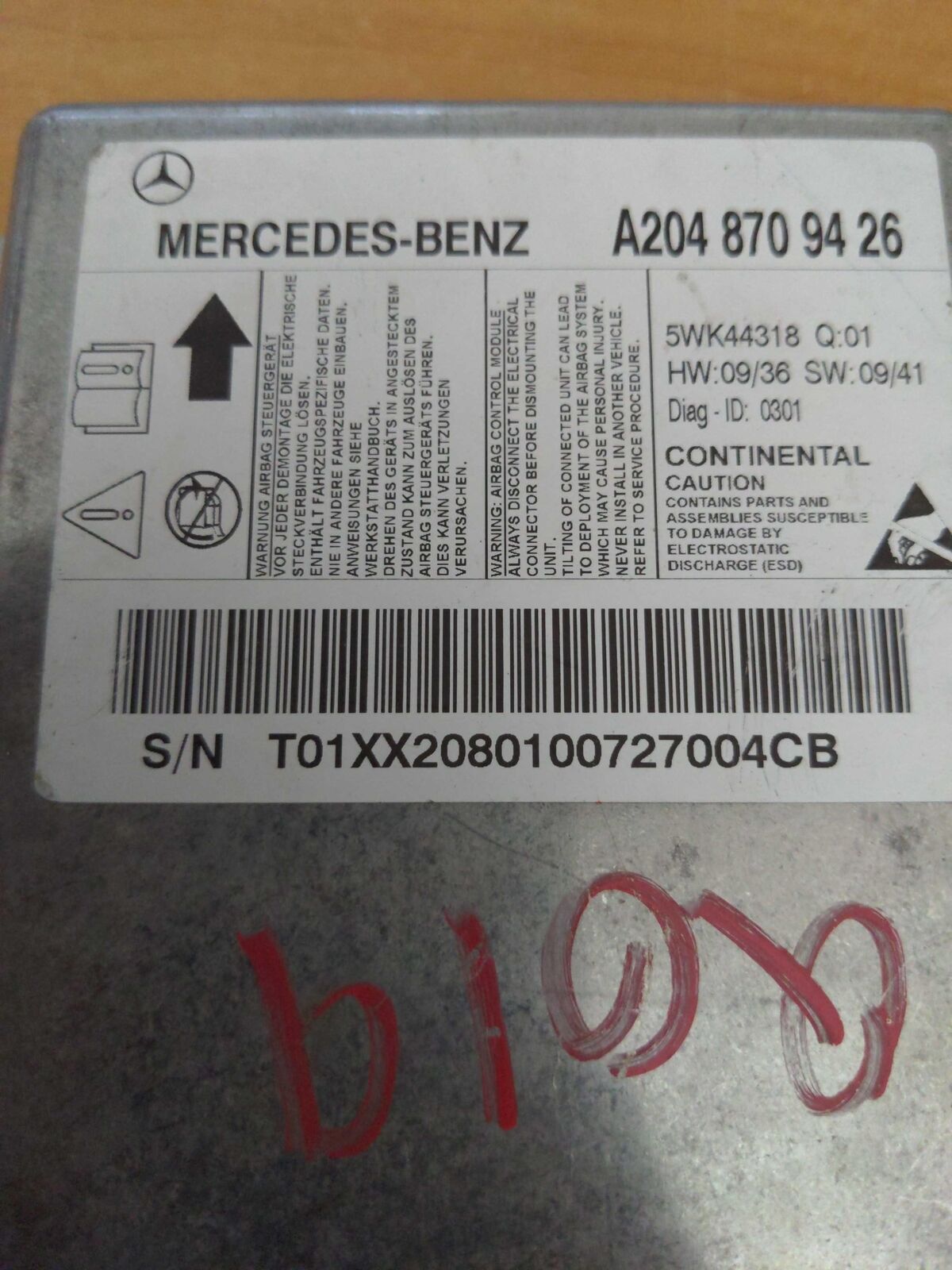 09 10 11 MERCEDES C-CLASS 2048709426 good module