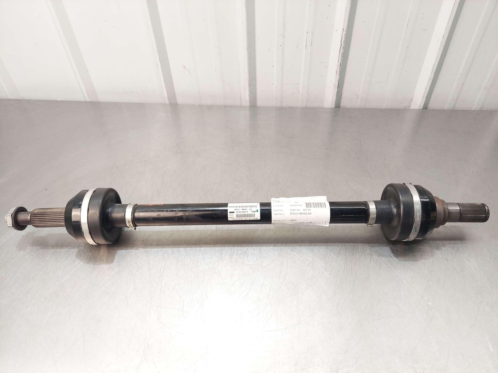 2024 ASTON MARTIN DB12 VOLANTE REAR RIGHT AXLE SHAFT RY53-4B402-AA