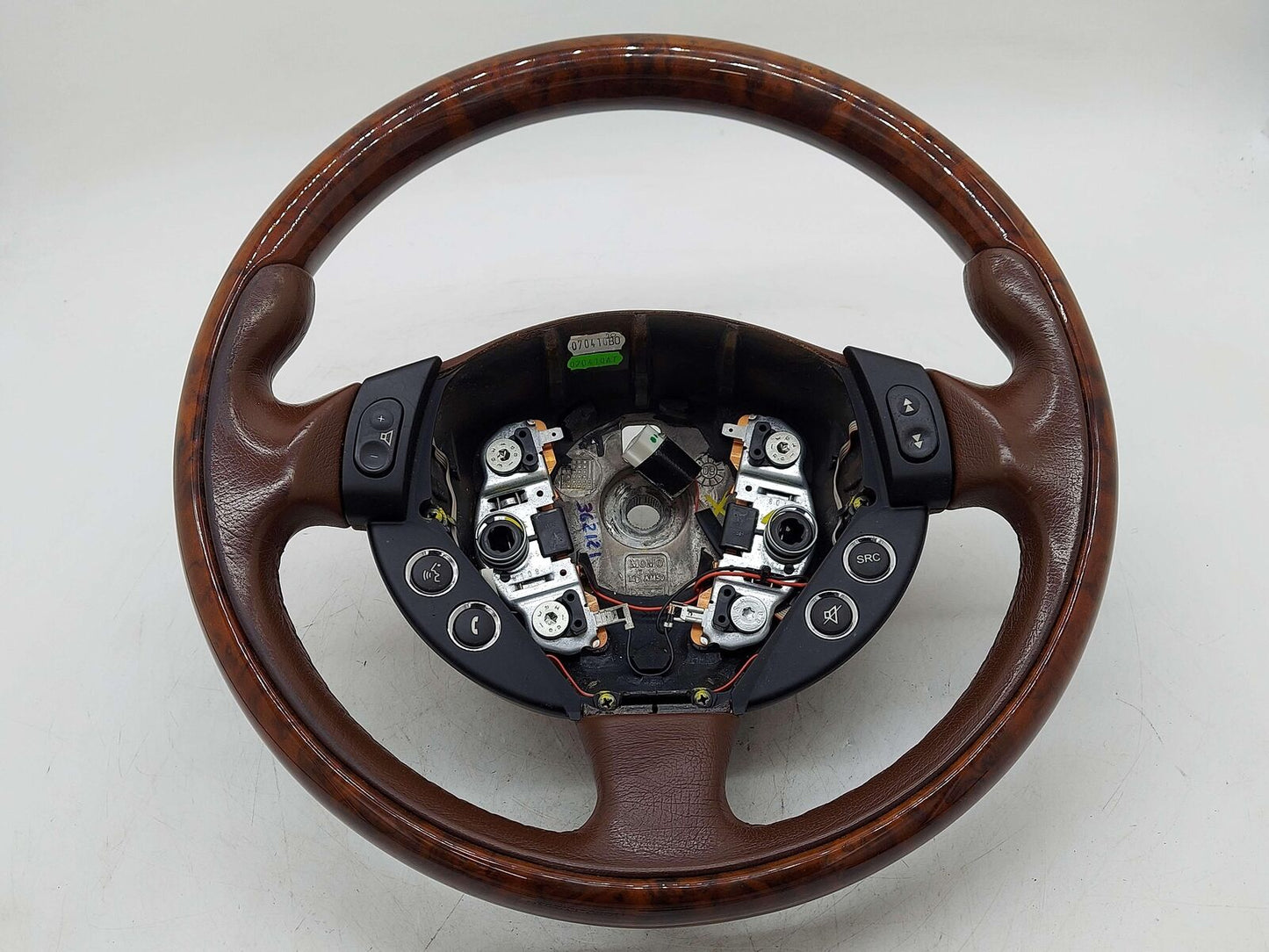 2010 Maserati GranTurismo S M145 Coupe STEERING WHEEL WOOD & BROWN LEATHER