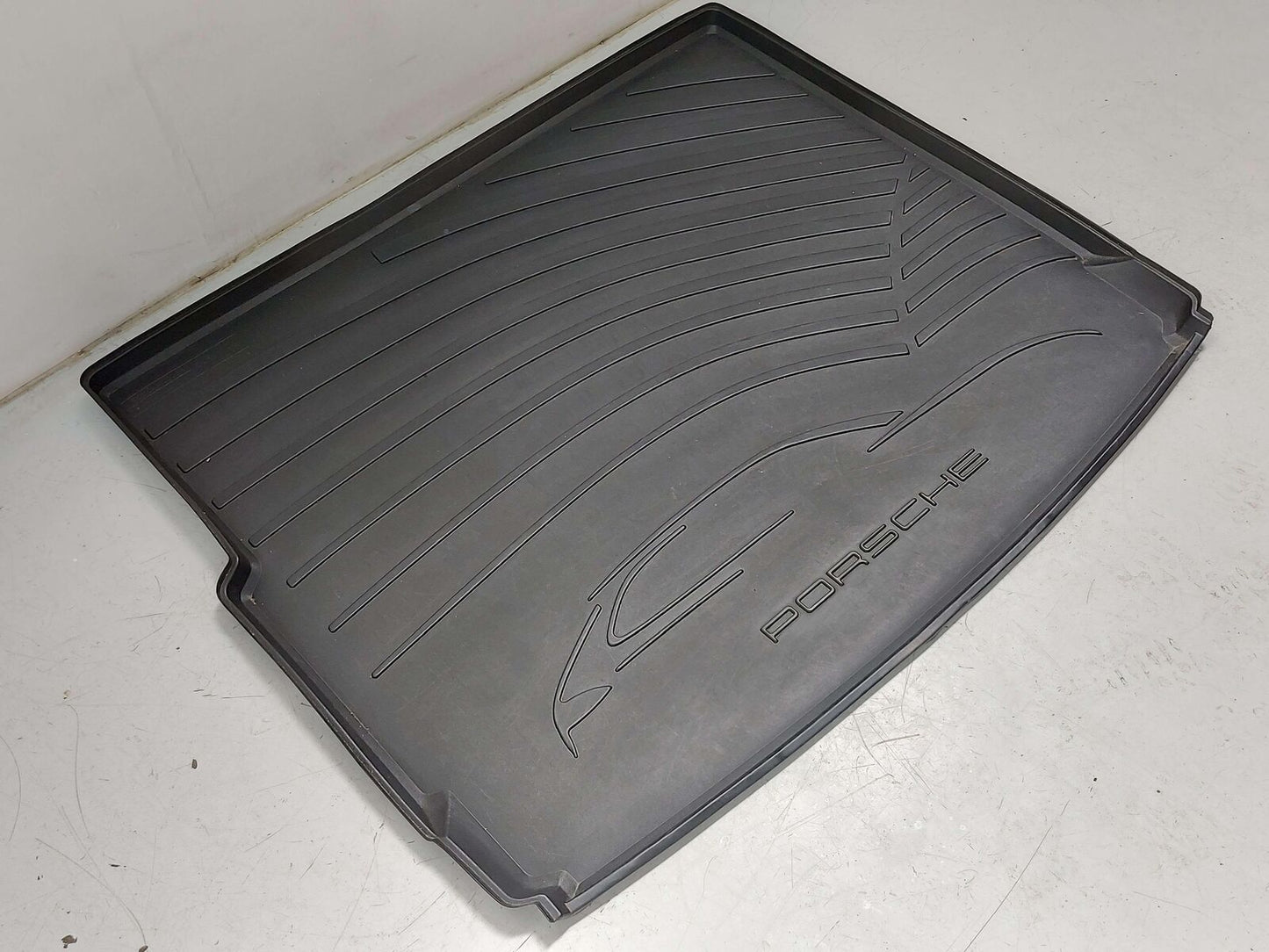 2018 PORSCHE CAYENNE 958 S E-HYBRID PORSCHE REAR FLOOR MAT PLASTIC CARGO MAT