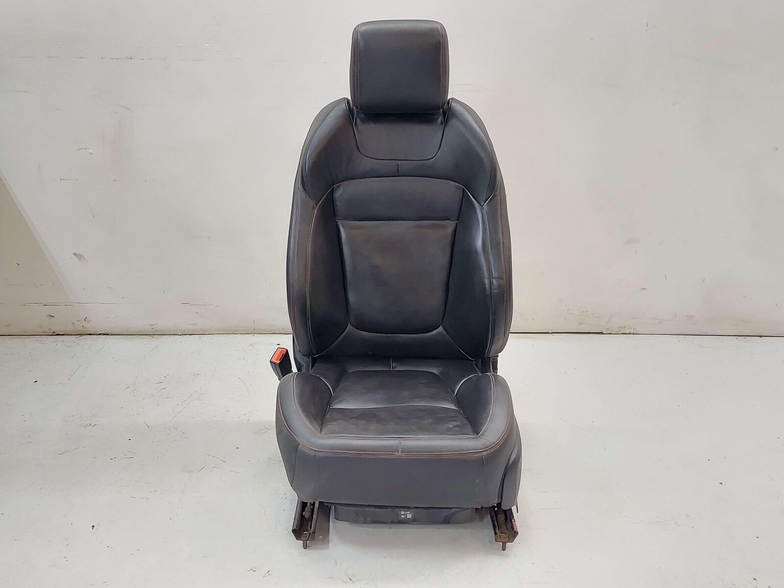 14-15 JAGUAR XF X250 FRONT LEFT SEAT CHARCOAL BLACK LEATHER 18 WAY ADJUSTABLE