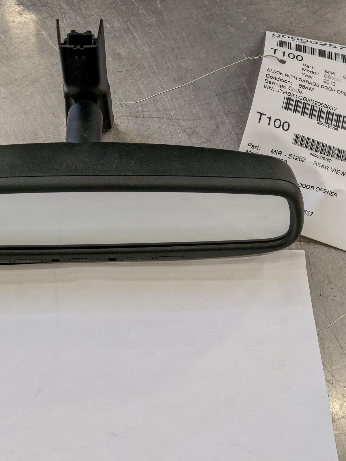 💥13-15 LEXUS ES350 Rear View Mirror Black Garage Door Navigation 87810-0WB30💥