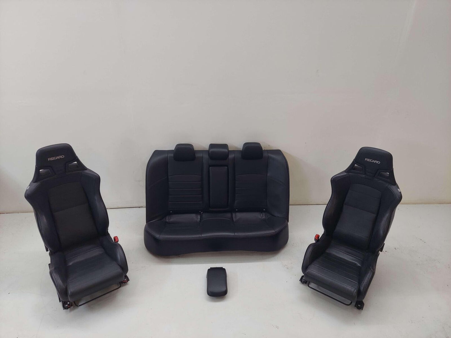 11 LANCER EVOLUTION X EVO 10 MR FULL LEATHER RECARO SEAT FRONT REAR SET HEATED