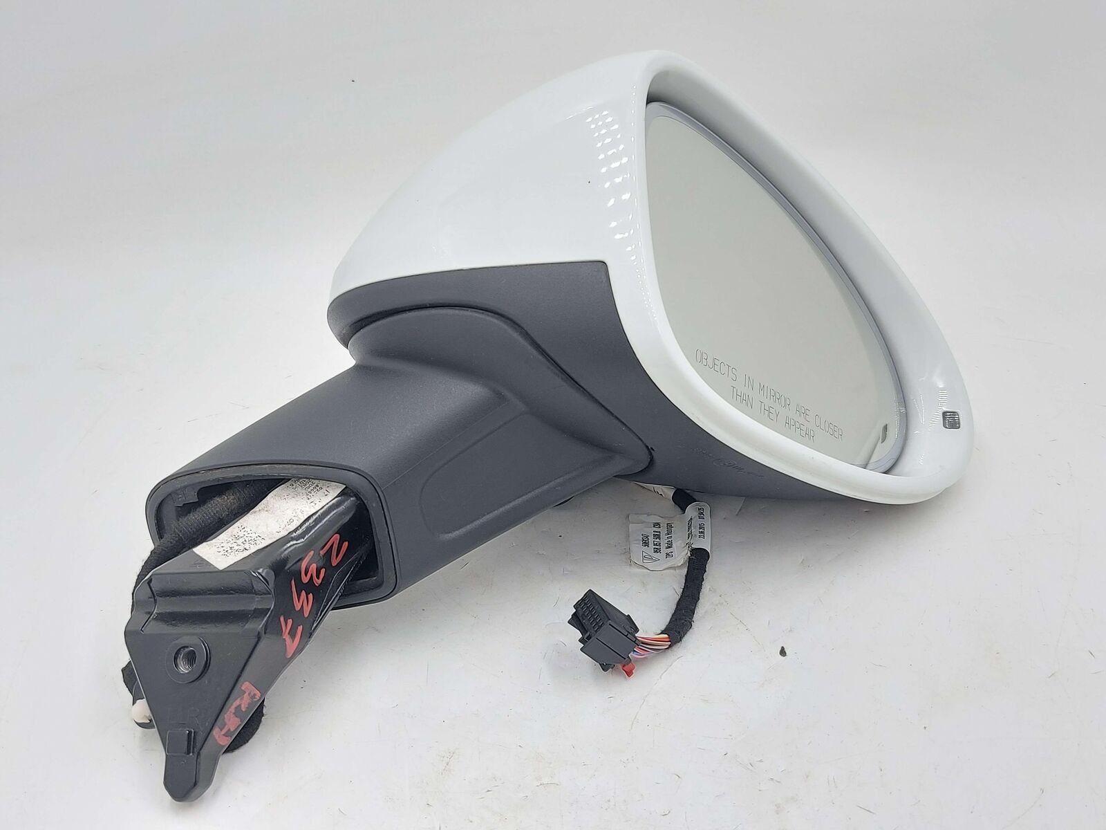 15-19 PORSCHE MACAN 95B S RIGHT DOOR MIRROR PURE WHITE LC9A *NOTE