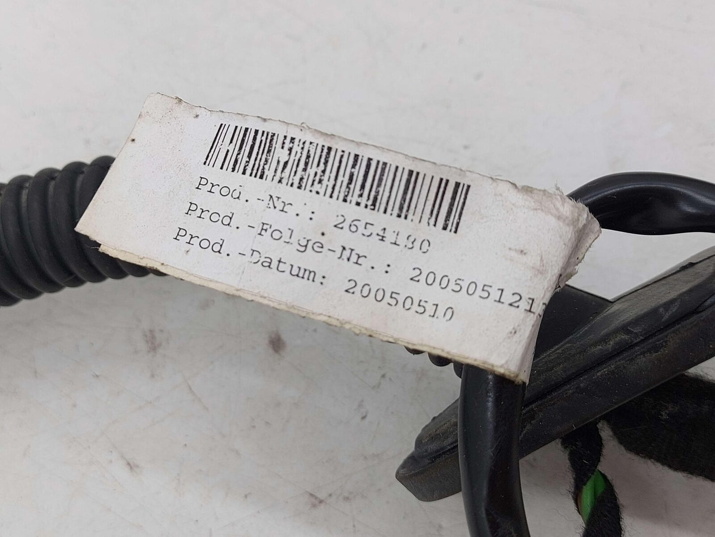 2005 Porsche 911 997 Carrera S LEFT DOOR WIRE HARNESS CONVERTIBLE 997612601