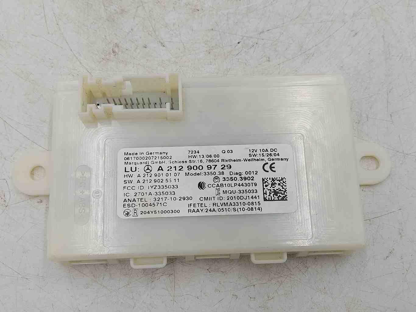 16-19 MERCEDES GLE63S AMG W166 KEYLESS ENTRY CONTROL MODULE 2129009729