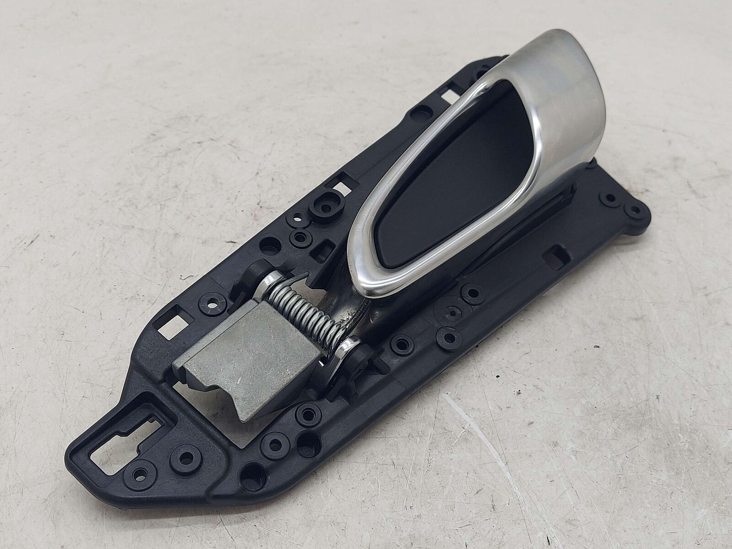 14 PORSCHE 911 991 GT3 LEFT INSIDE DOOR HANDLE INTERIOR RELEASE SILVER