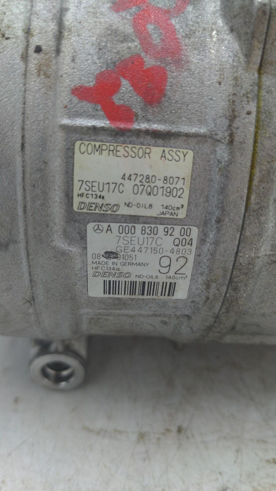 14 15 MERCEDES ML63 A/c AC Air Compressor A0008309200 30k KM's