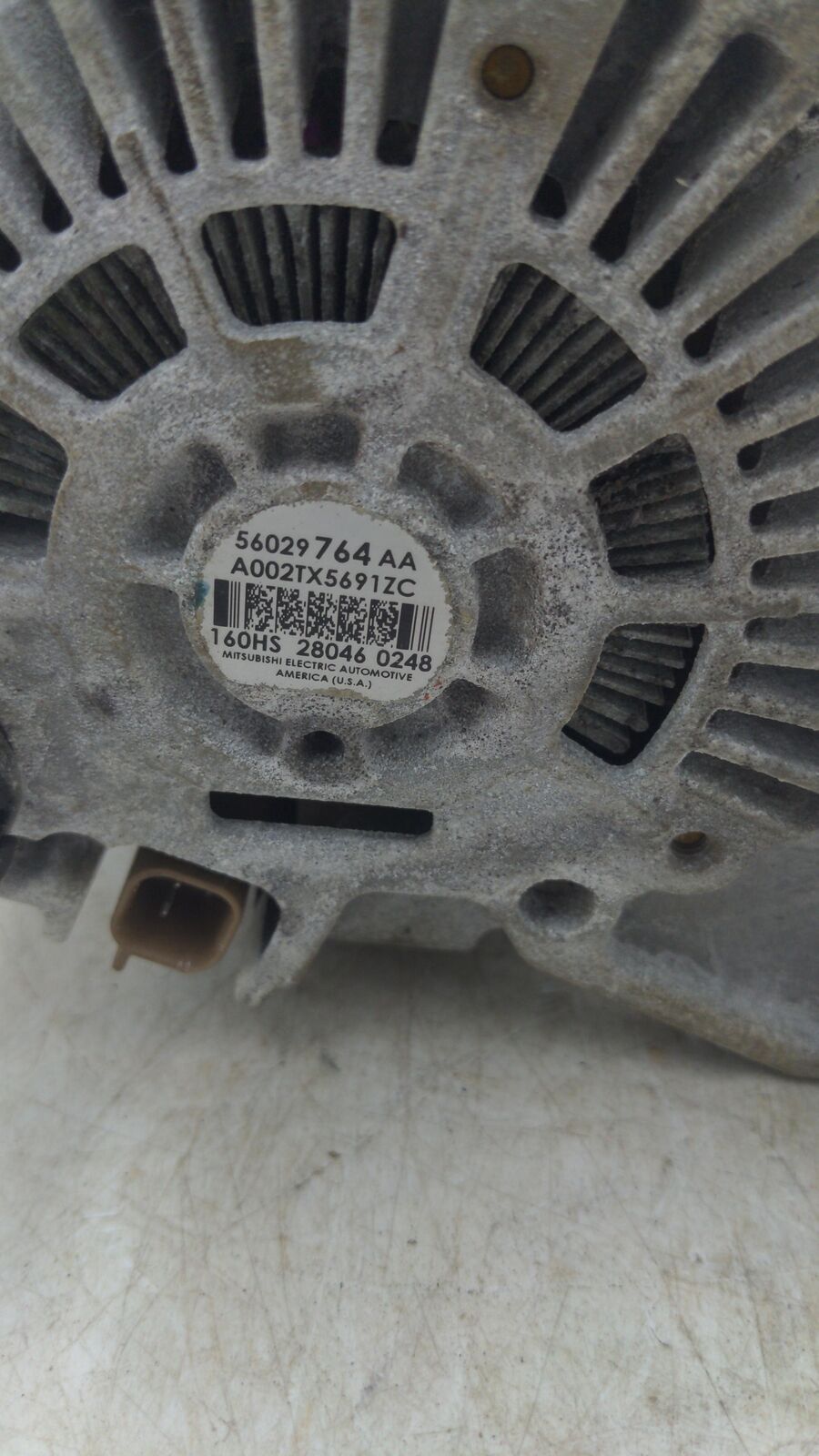 15 16 17 18 19 20 21 22 DODGE PICKUP 1500 Alternator 56029764aa 21K KM's!