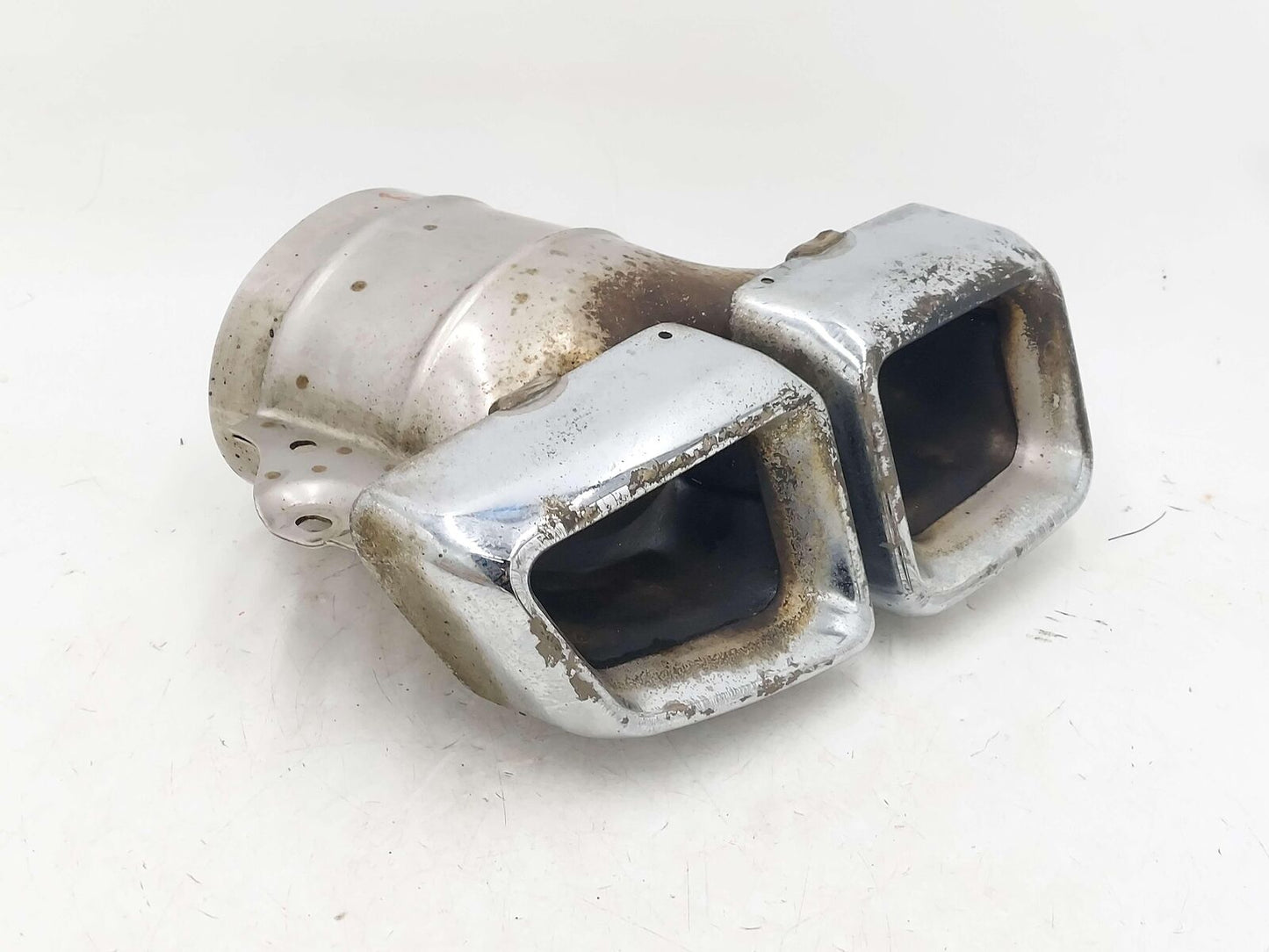 13-16 MERCEDES GL63 AMG X166 RIGHT EXHAUST MUFFLER TIP *PEELING CHROME*