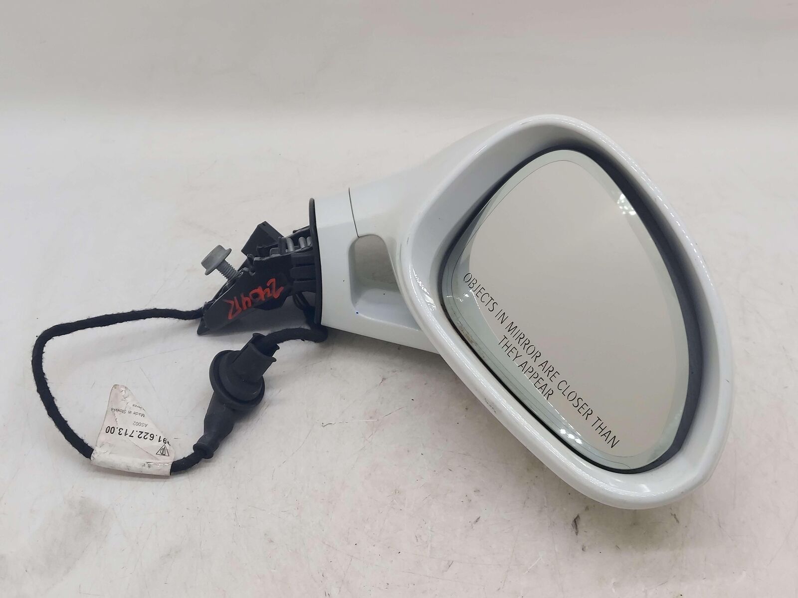 14-16 PORSCHE 911 991 GT3 RIGHT DOOR MIRROR PURE WHITE C9A *NOTE