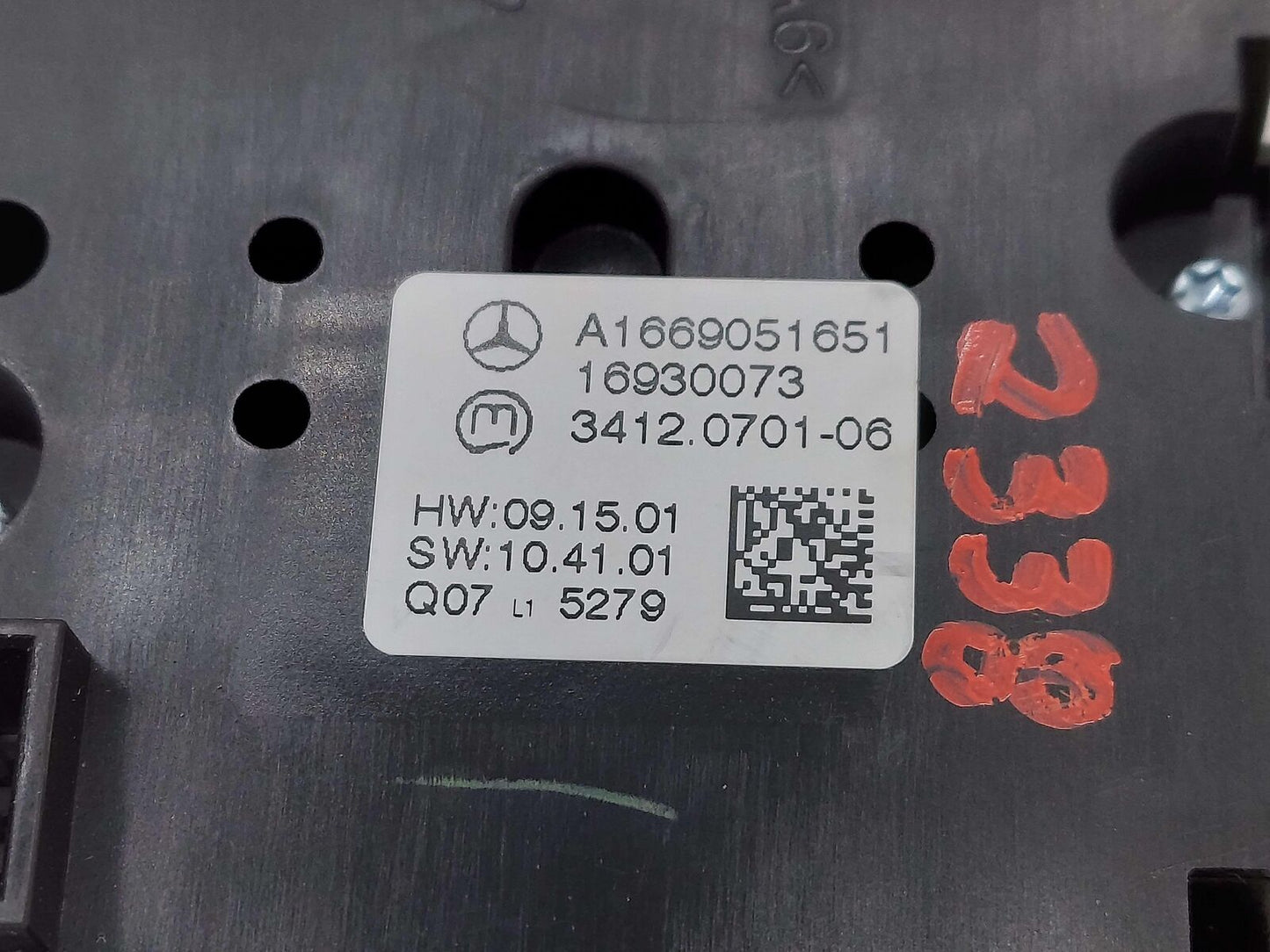 2016 MERCEDES GL350 X166 SUSPENSION DRIVE MODE CONTROL SWITCH A1669051651