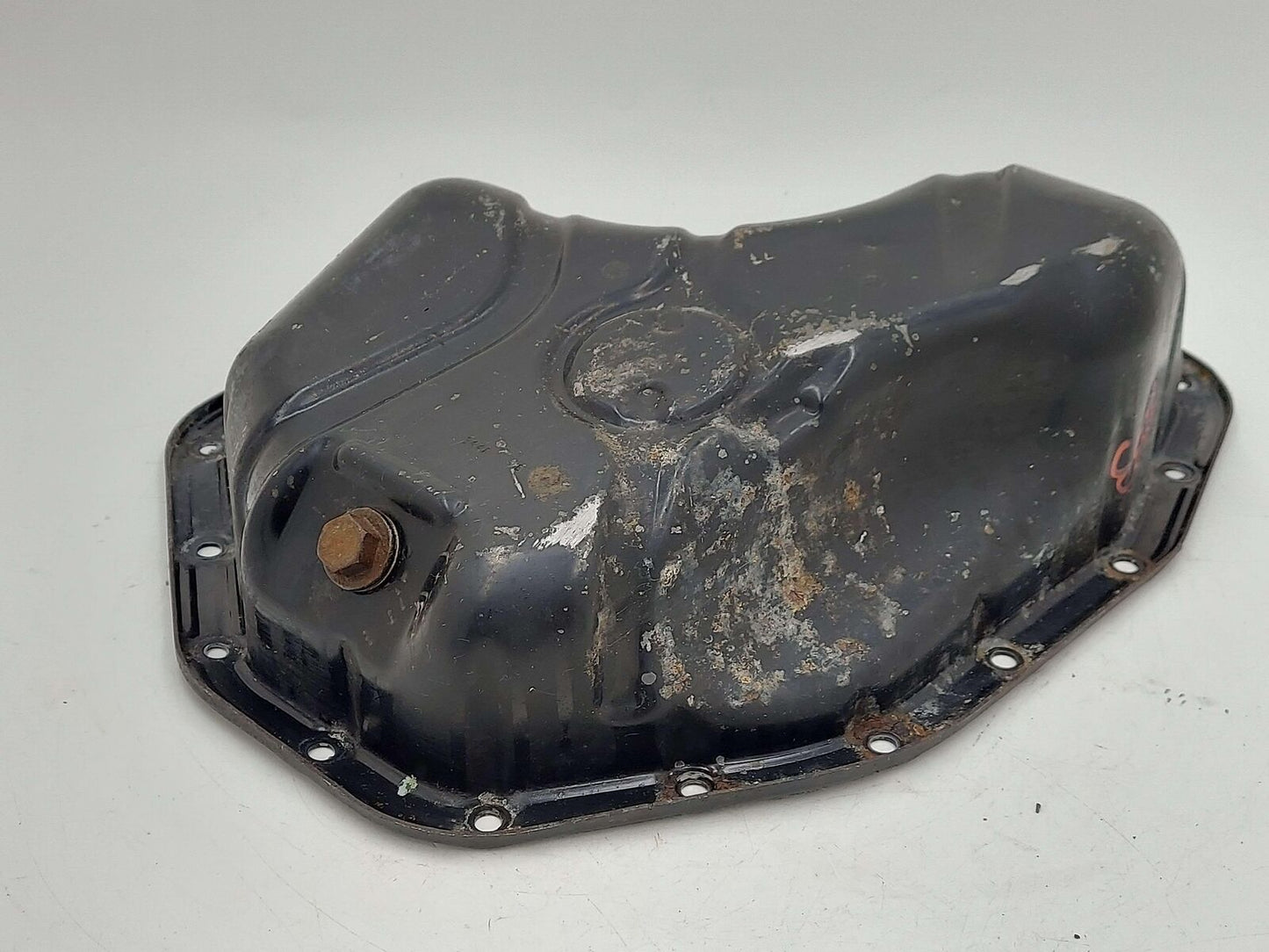 08-22 TOYOTA HIGHLANDER 3.5L LOWER ENGINE MOTOR OIL PAN 1210231101 *SCRAPES*