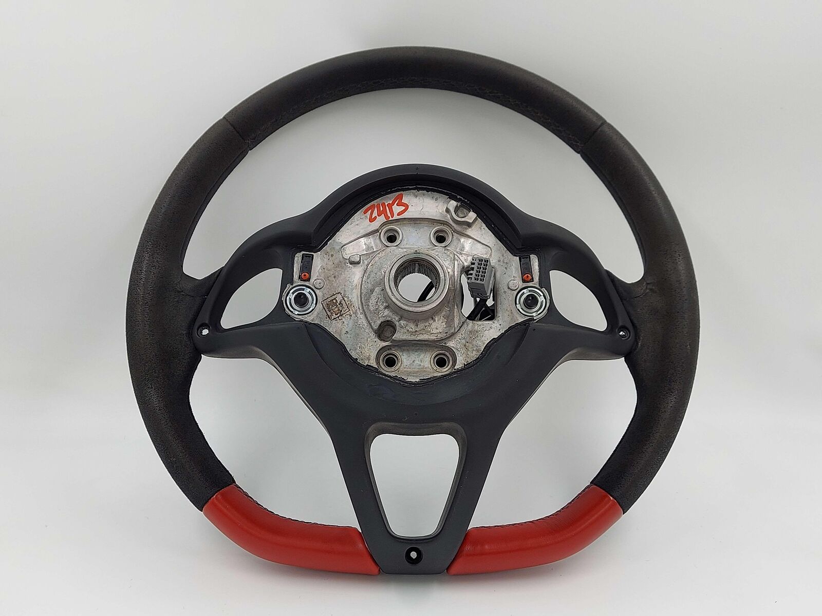 2016 MCLAREN 540C STEERING WHEEL BLACK & RED 309756981W58-AA *NOTE