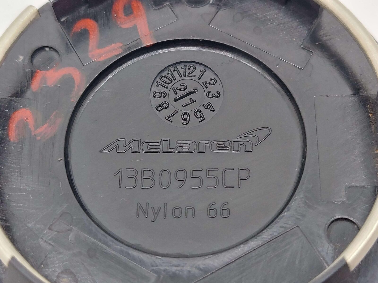 2023 McLaren Artura Wheel Center Cap *minor Scratches* 13B0955CP 3K KM