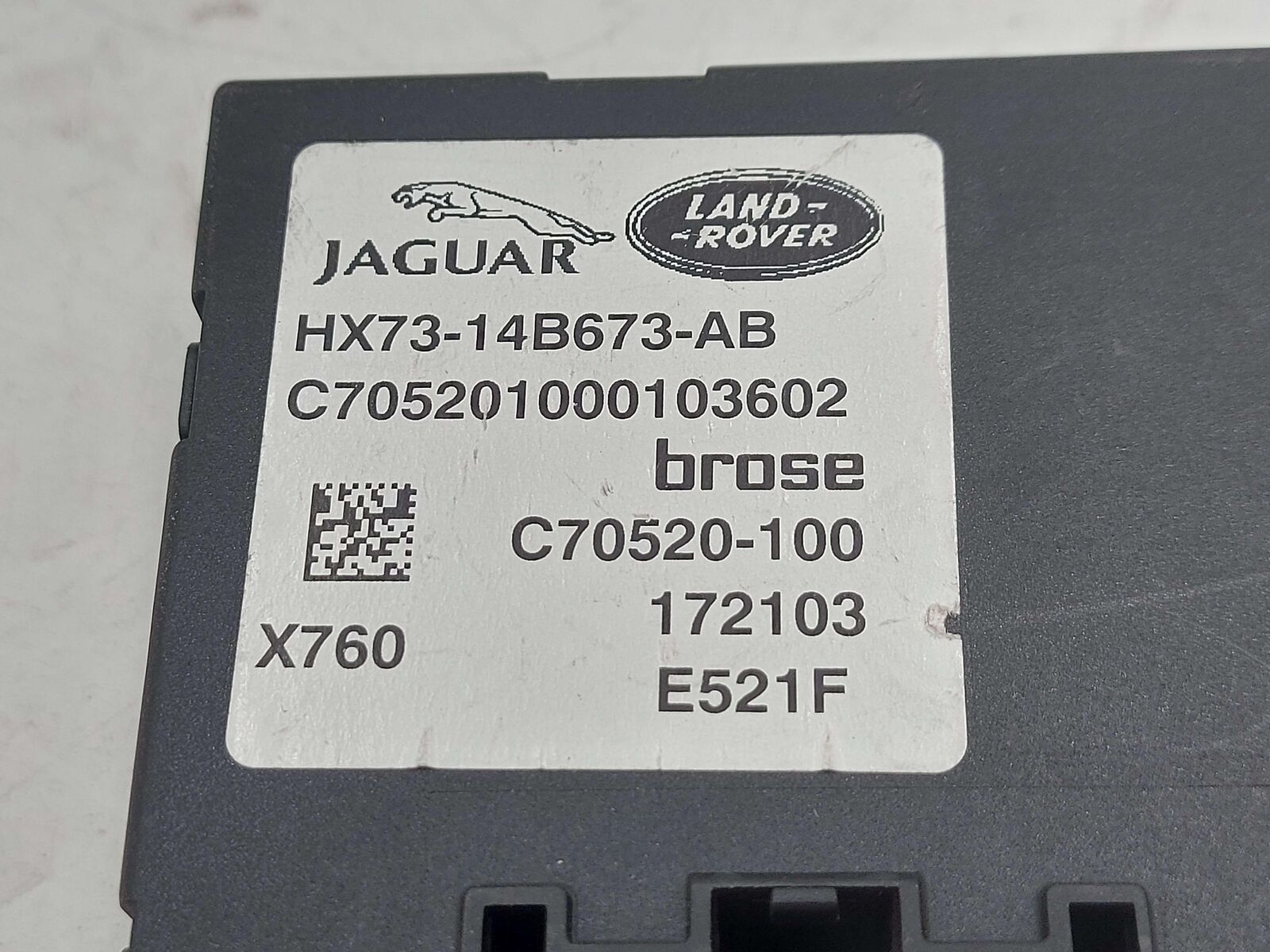 17 18 19 JAGUAR XE Hx73-14b673-ab Tailgate Control Boot Power Module