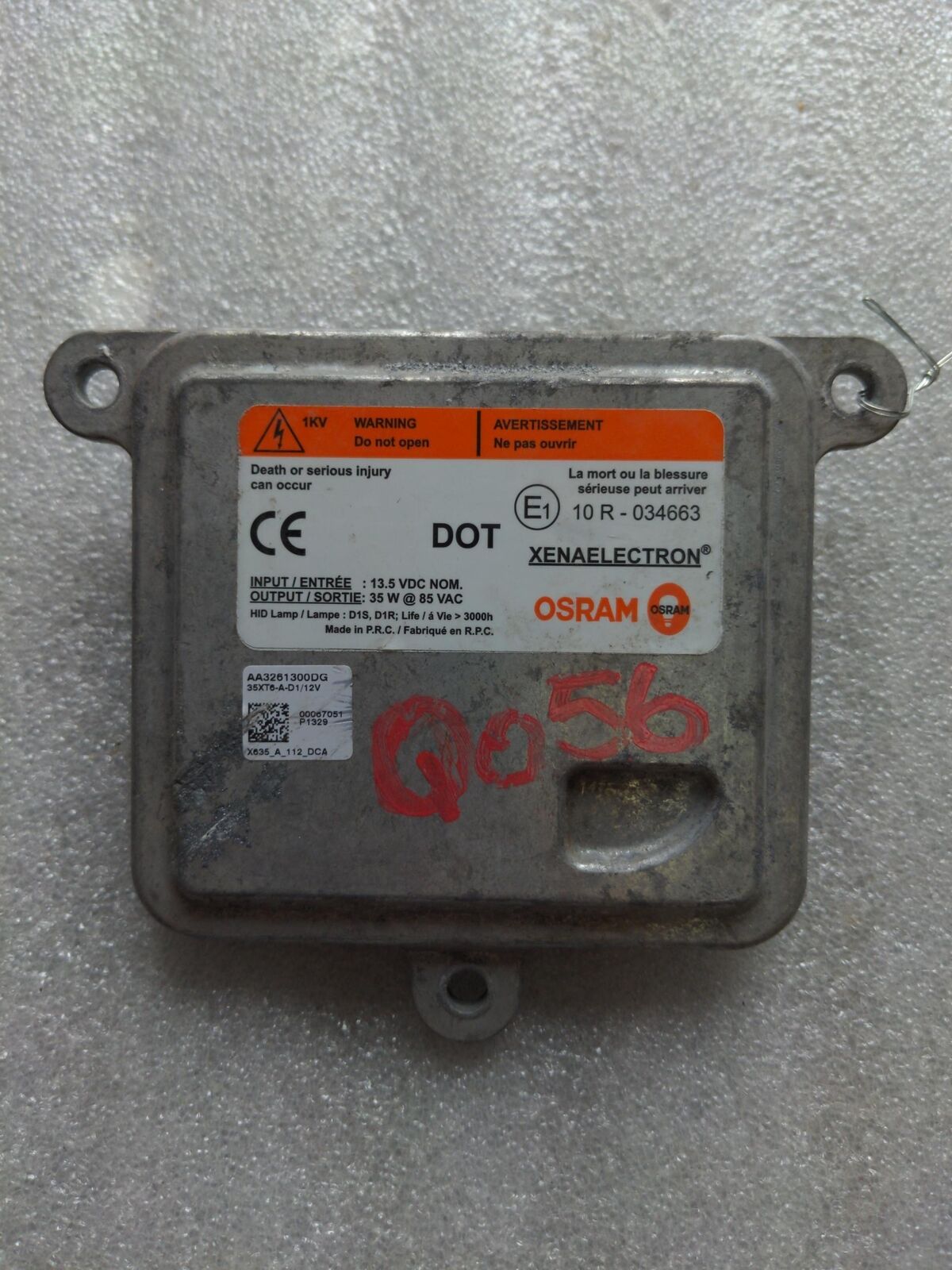 14 HYUNDAI SONATA 10r-043663 aa3261300dg ballast xenon module