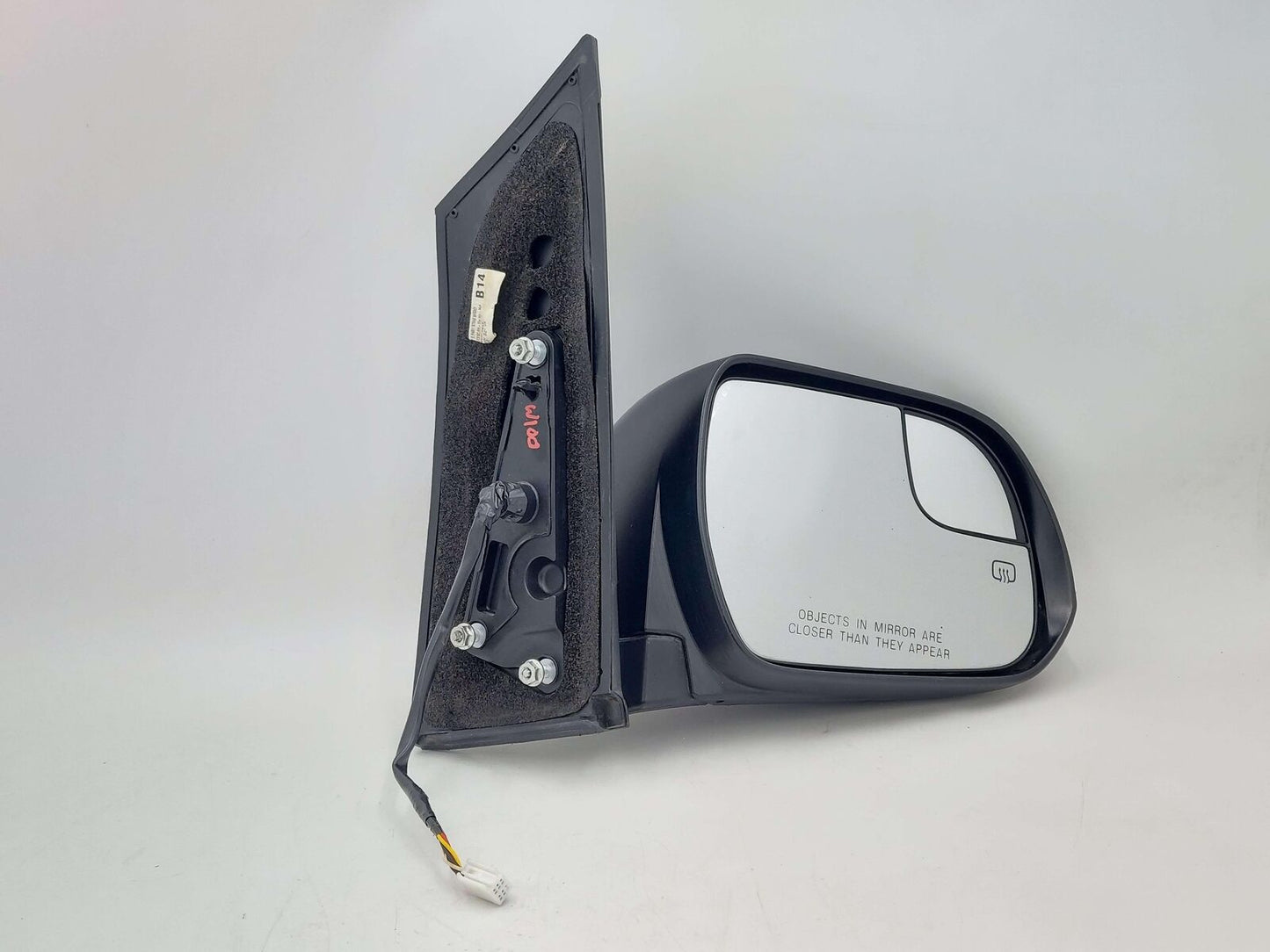 15-17 TOYOTA SIENNA SE RIGHT DOOR MIRROR HEATED MIDNIGHT BLACK 879108150C1