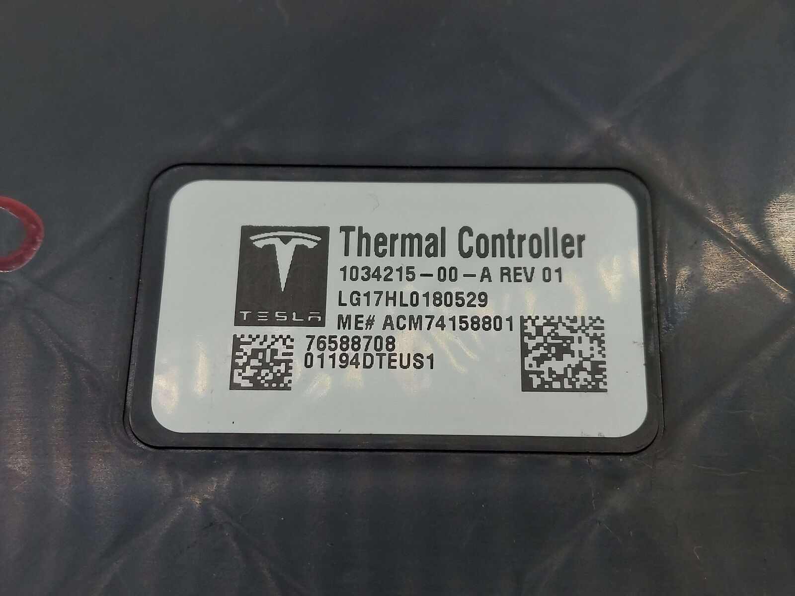 2017 TESLA S HEATER THERMAL AIR CONTROL MODULE 103421500A