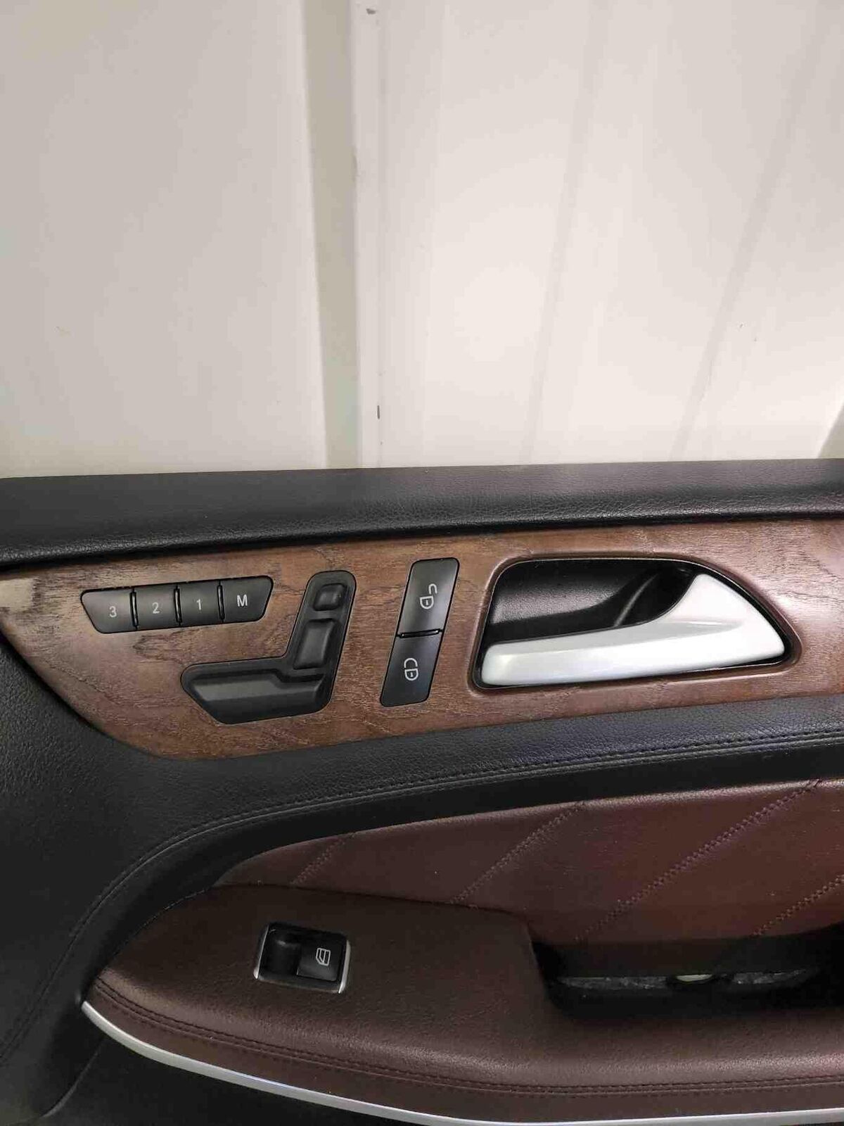 12-16 MERCEDES GL550 X166 BROWN LEATHER INTERIOR SEAT SET DOOR PANELS WOOD TRIM