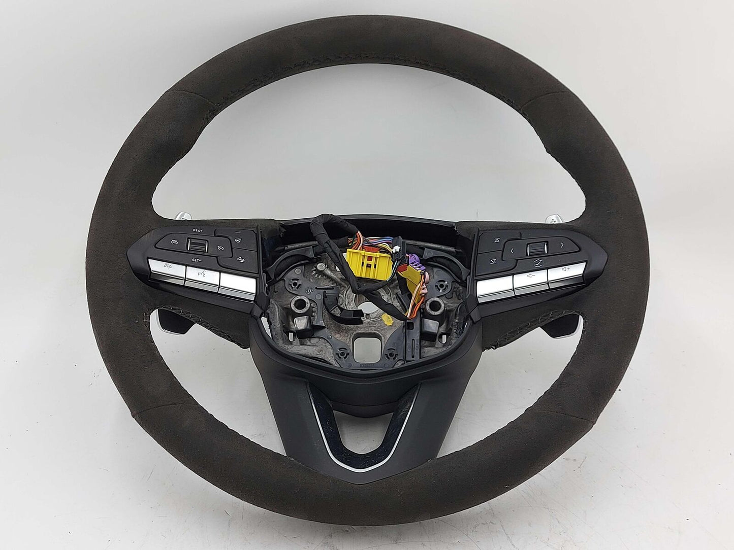 20-21 CADILLAC CT5 STEERING WHEEL ALCANTARA SUEDE LEATHER BLACK W/PADDLE SHIFTER