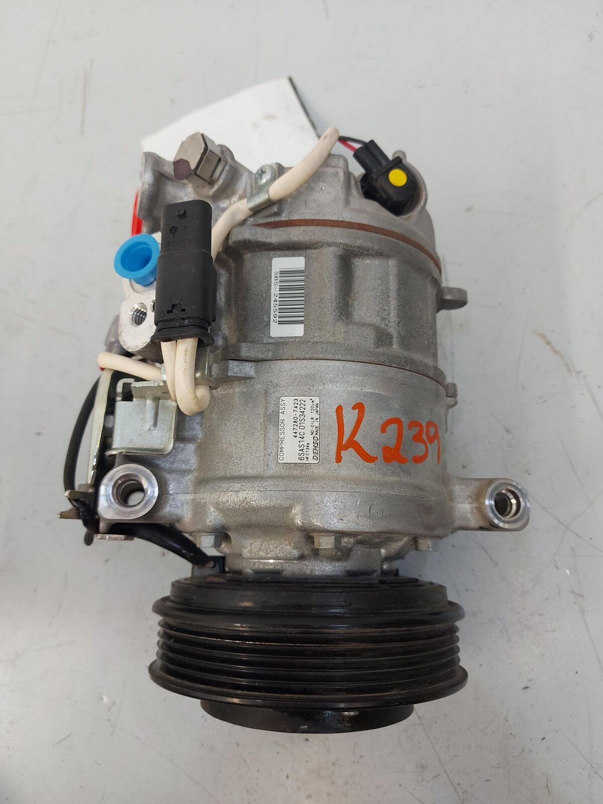 15 16 MERCEDES GLA250 A/c AC Air Compressor 6sas14c 447280-7423 5K KM's!