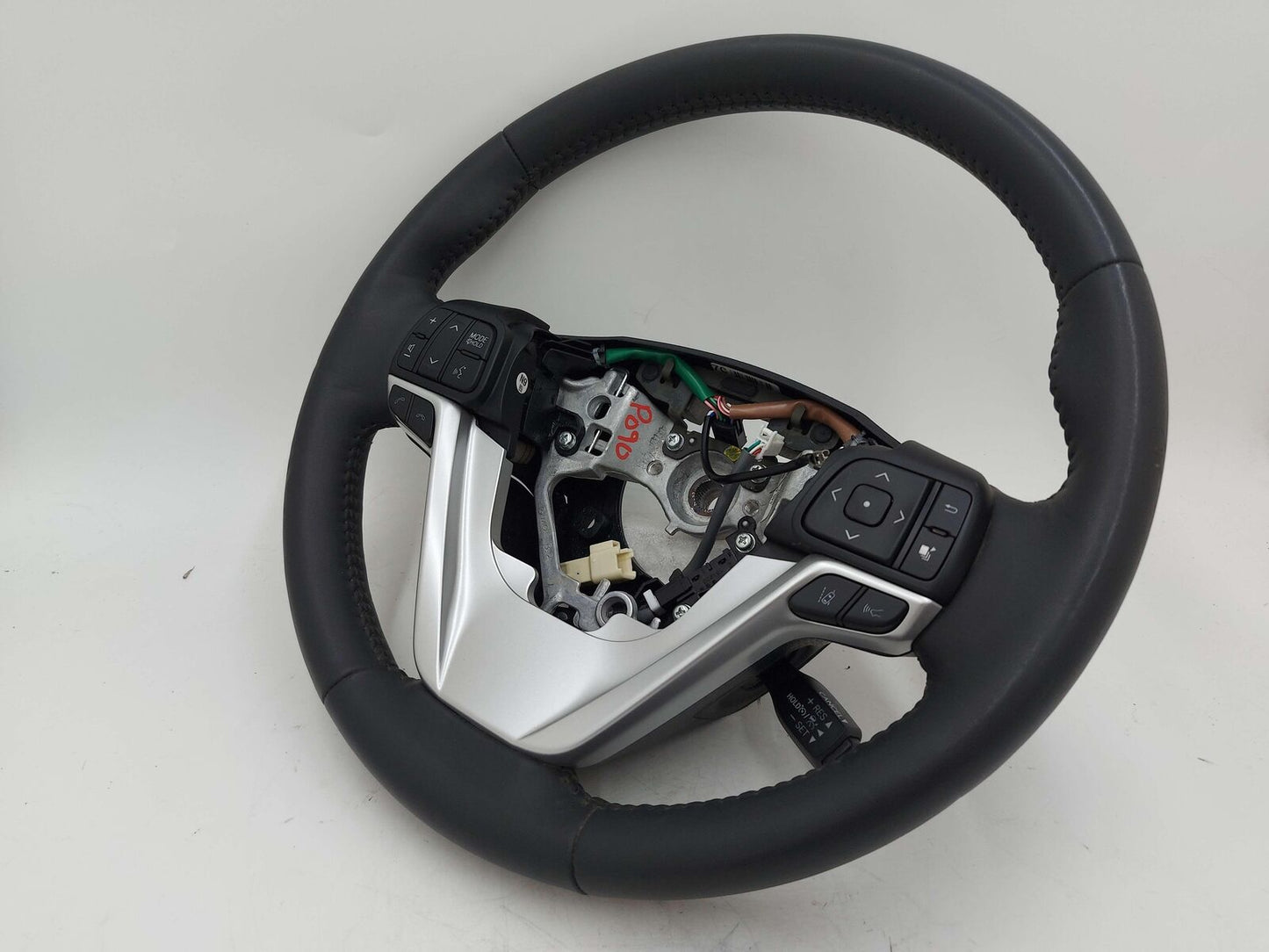 14-19 Toyota Highlander Steering Wheel Black Leather Heated