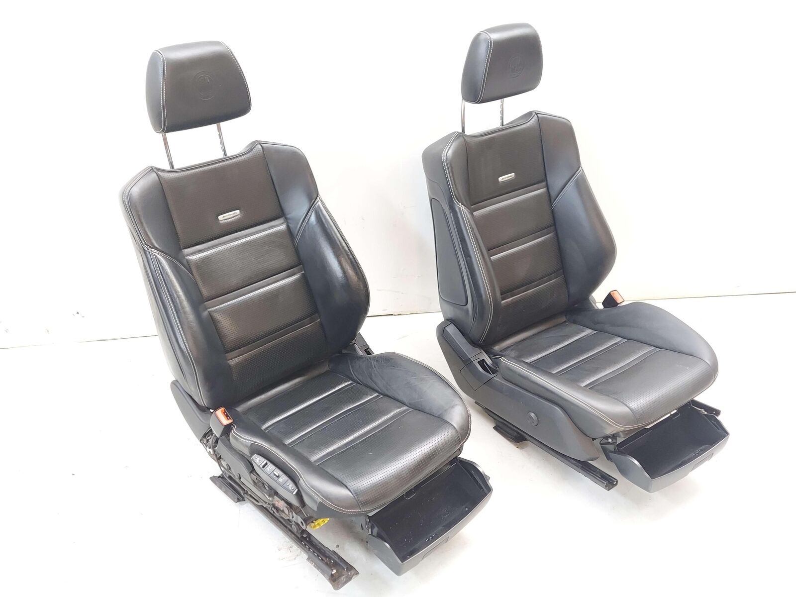 12-18 Mercedes W218 CLS63S AMG FRONT SEAT LEFT RIGHT SET BLACK NAPPA LEATHER