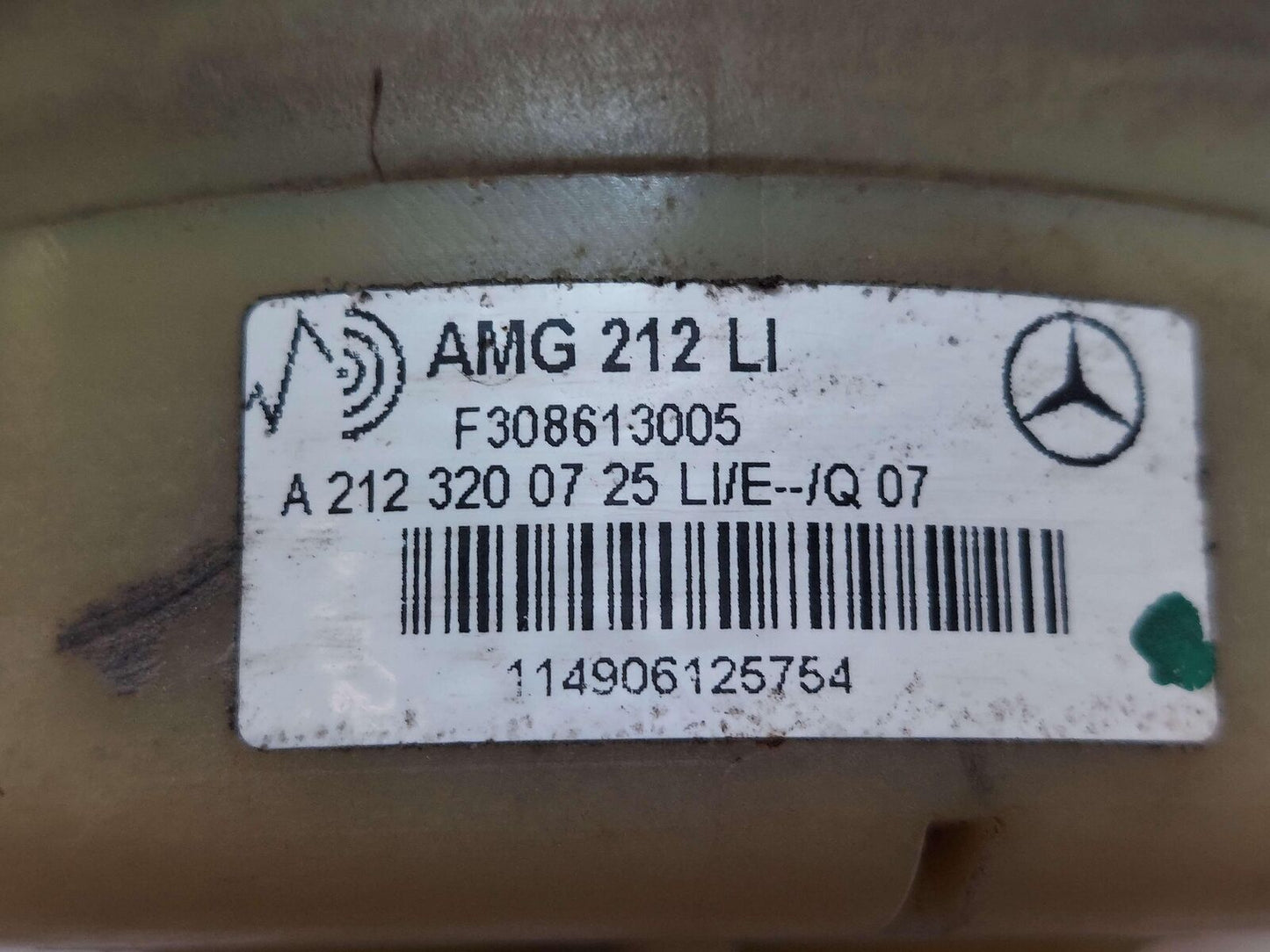 12-18 MERCEDES CLS63 AMG C218 REAR LEFT AIR SPRING A2123200725