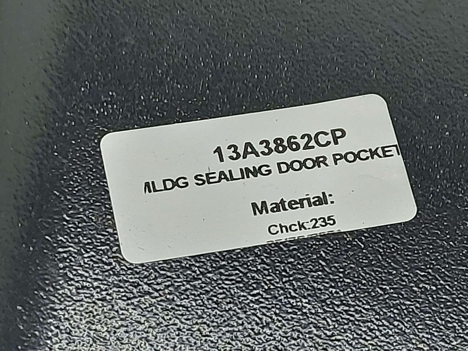 2021 MCLAREN GT RH RIGHT DOOR SEALING POCKET 13A3862CP