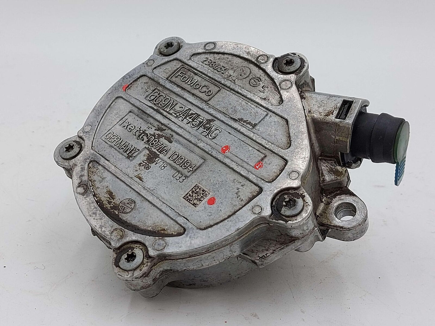 09-13 VOLVO XC60 3.0L TURBO VACUUM PUMP 6G9N-2A451-AG B6304T4