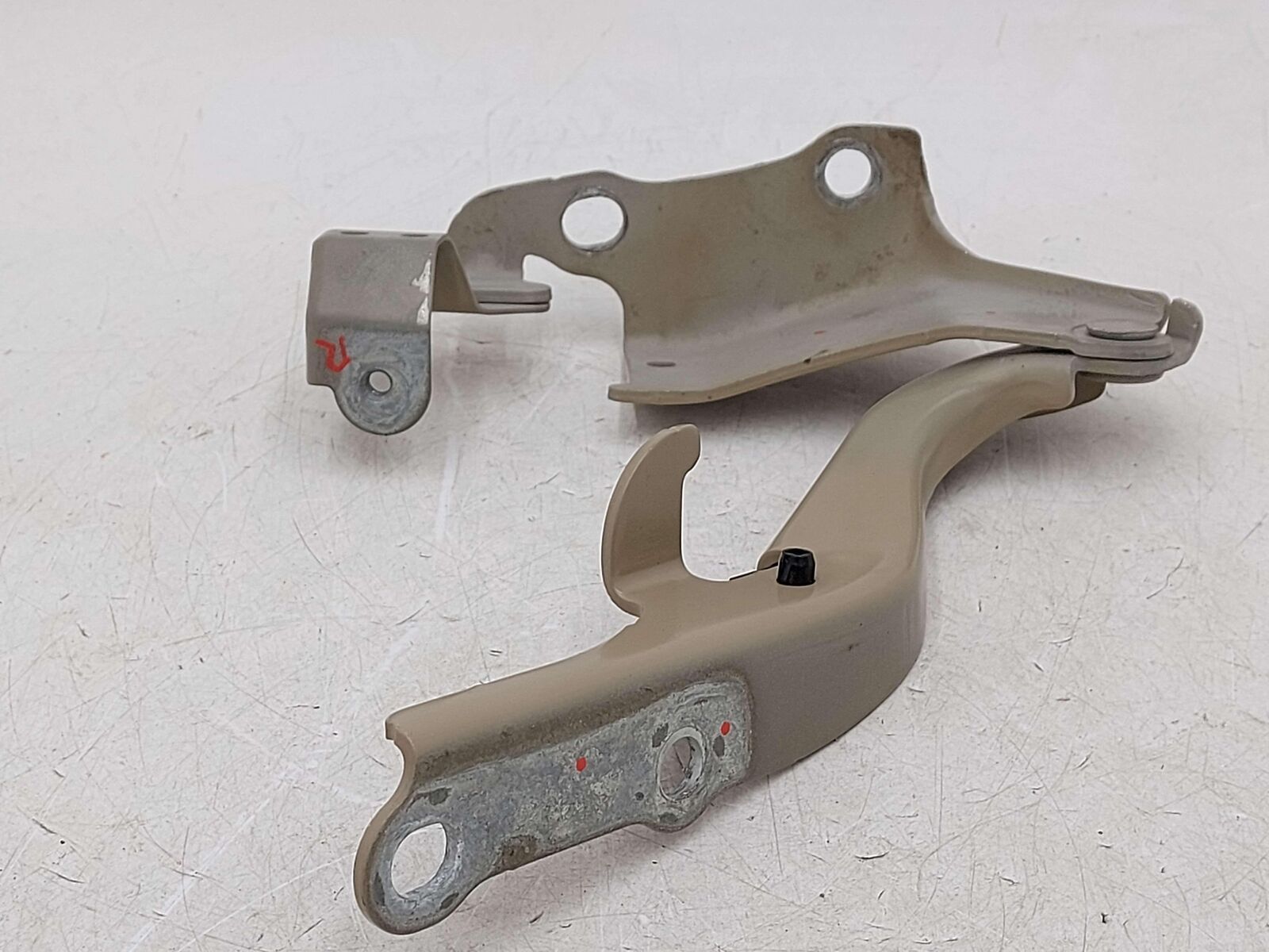 16-23 TOYOTA TACOMA LEFT & RIGHT HOOD HINGE QUICKSAND BEIGE 4V6 OEM