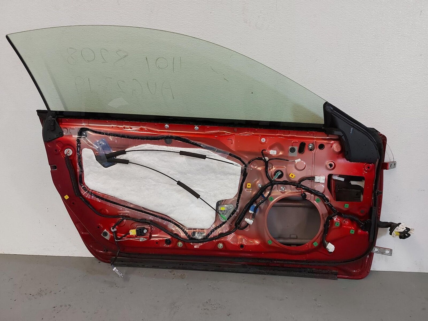 15-19 LEXUS RC350 FRONT LH LEFT DOOR RADIANT RED (3T5) *DENTED 4D1 CHIPS*