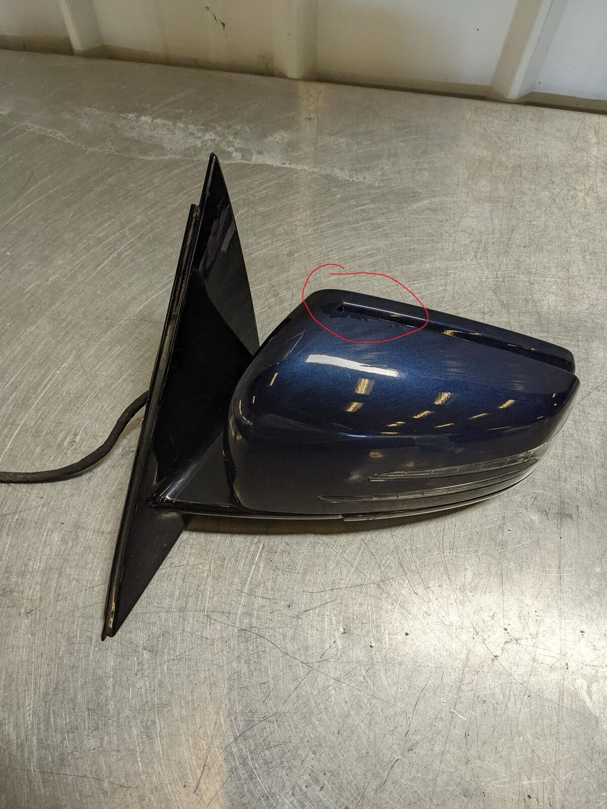 💥11-14 MERCEDES E350 LH Left Door Mirror Blue Power Blind Spot Alert A3159443💥