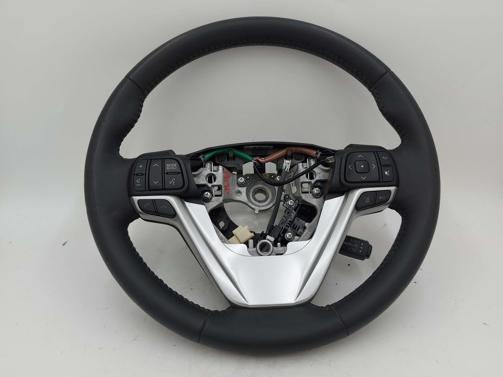 14-19 Toyota Highlander Steering Wheel Black Leather Heated