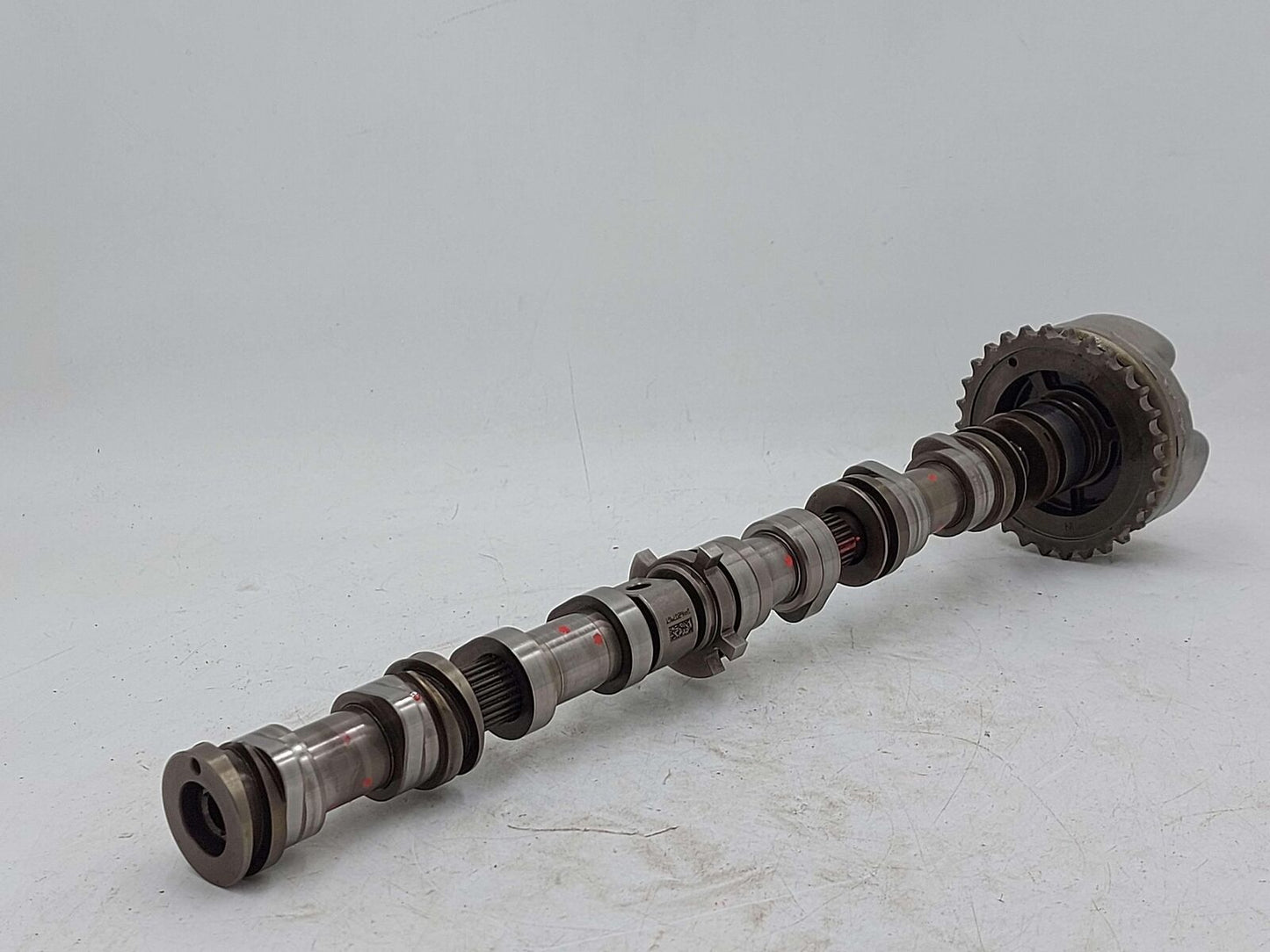 13 AUDI S7 4.0L LEFT EXHAUST CAMSHAFT W/TIMING ADJUSTER GEAR 06E109083N CUE CUEC