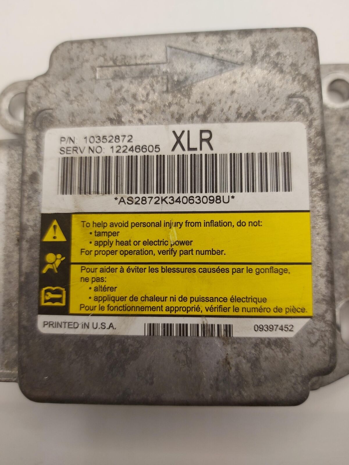 04 CADILLAC XLR 12246605 10352872 good module