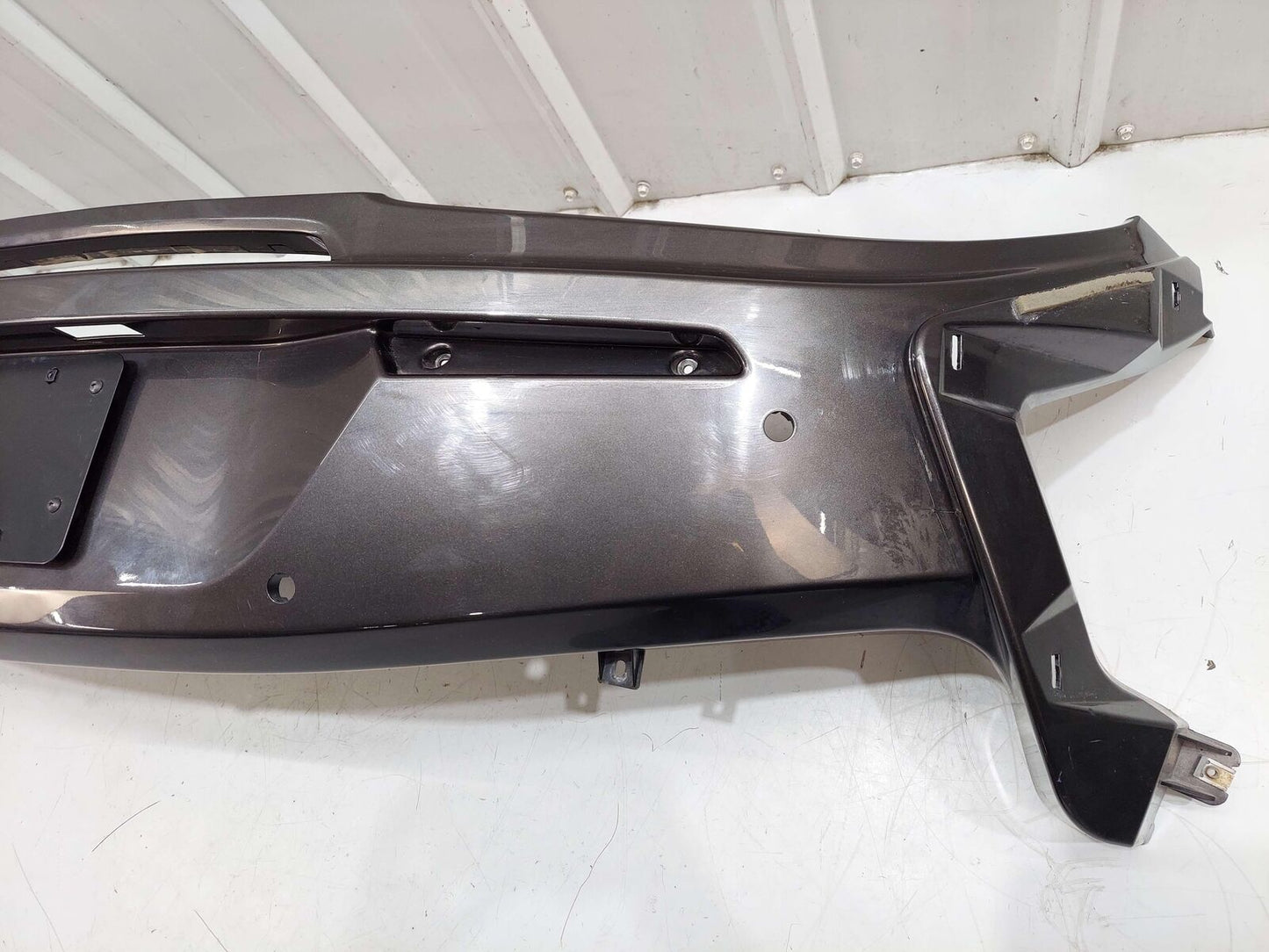 2017 MCLAREN 570S REAR BUMPER COVER MAIN COVER GREY 13A3727CP *CRACKED HOLE*